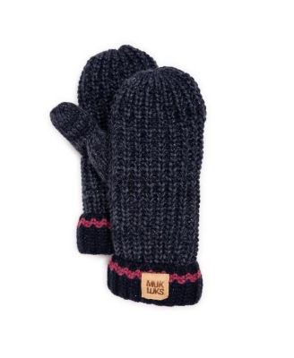 Women's Marled Chunky Stitch Mitten