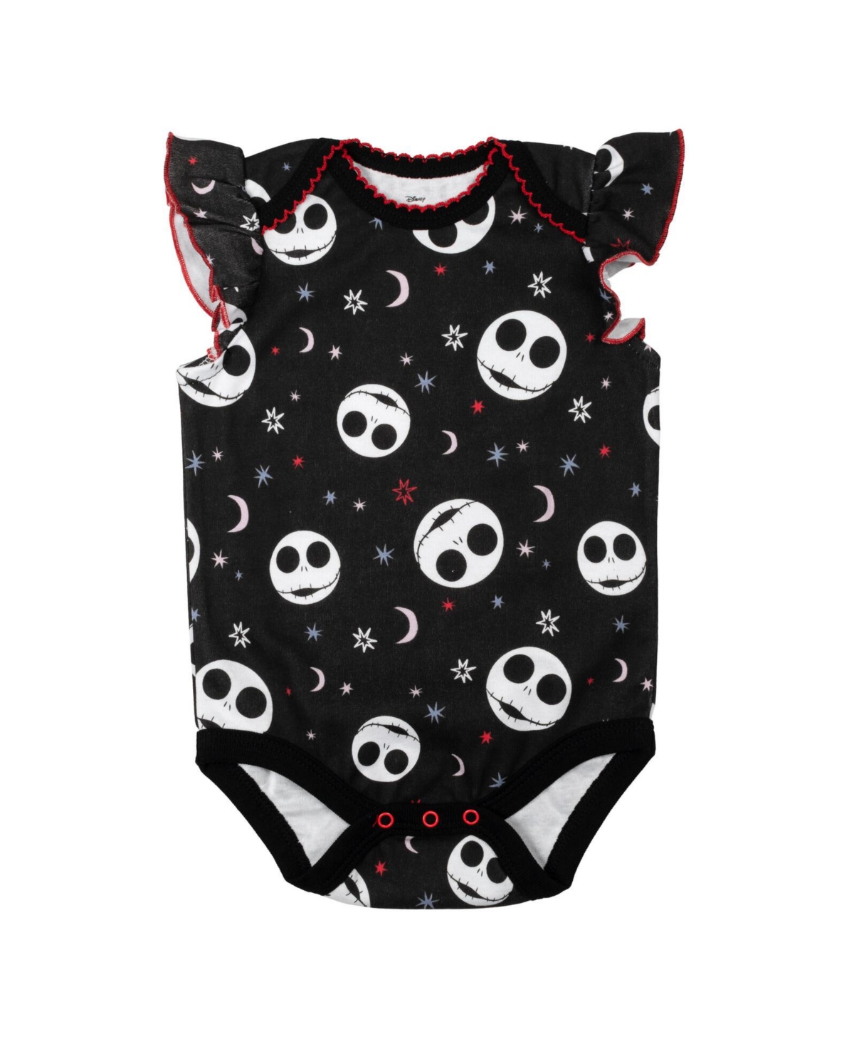 Disney Baby Boys Nightmare Before Christmas Sally Jack Skellington Baby 5 Pack Bodysuits to