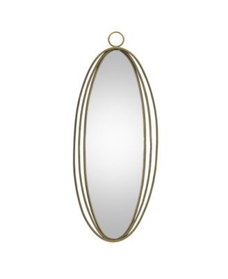 Iron Oval Wall Mirror - Elegant and Durable Wall Accent