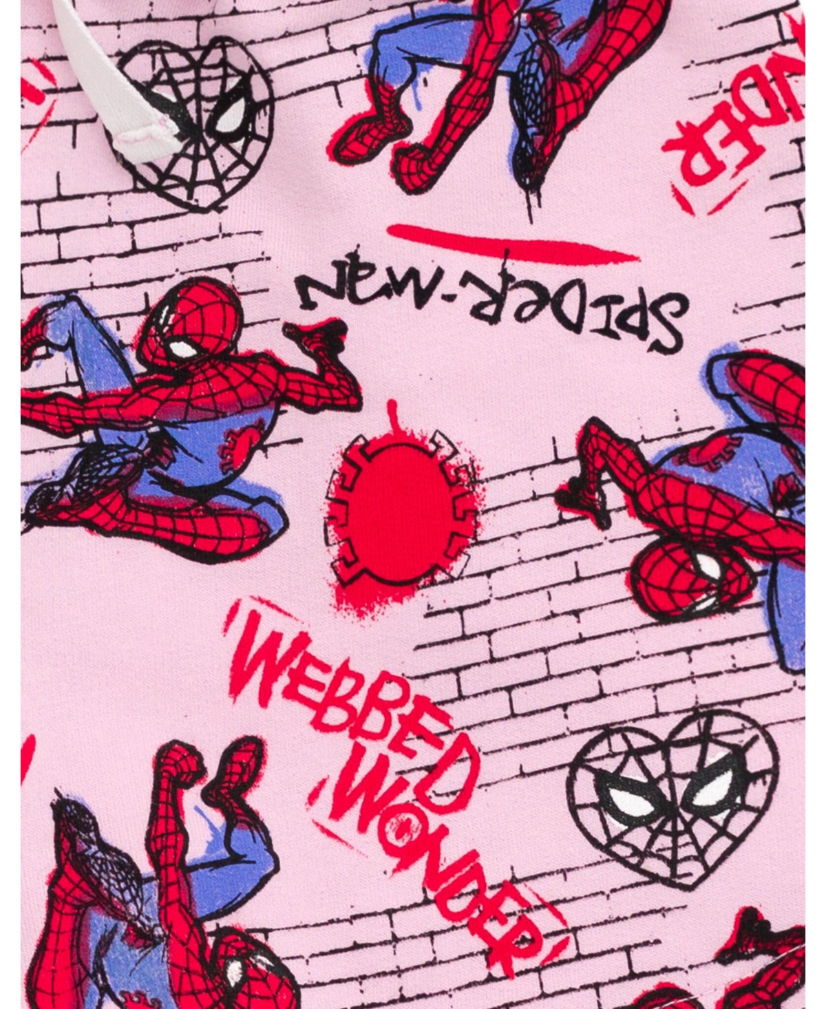 Marvel Spider-Man Girls T-Shirt and French Terry Dolphin Shorts Outfit Set Toddler to Big Kid