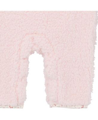 Baby Girls Fleece Romper with Half Zipper