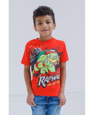 Boys Leonardo Michelangelo Raphael Donatello 4 Pack T-Shirts