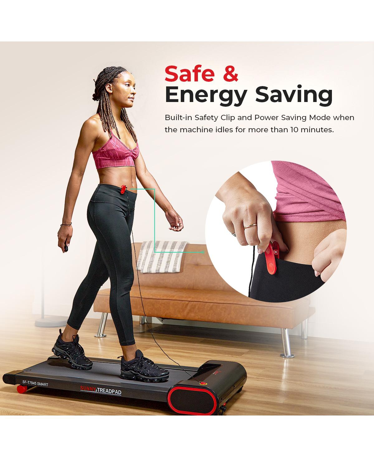 Sunny Health & Fitness Smart Slim Under Desk Walking Treadpad - Sf-T7945SMART