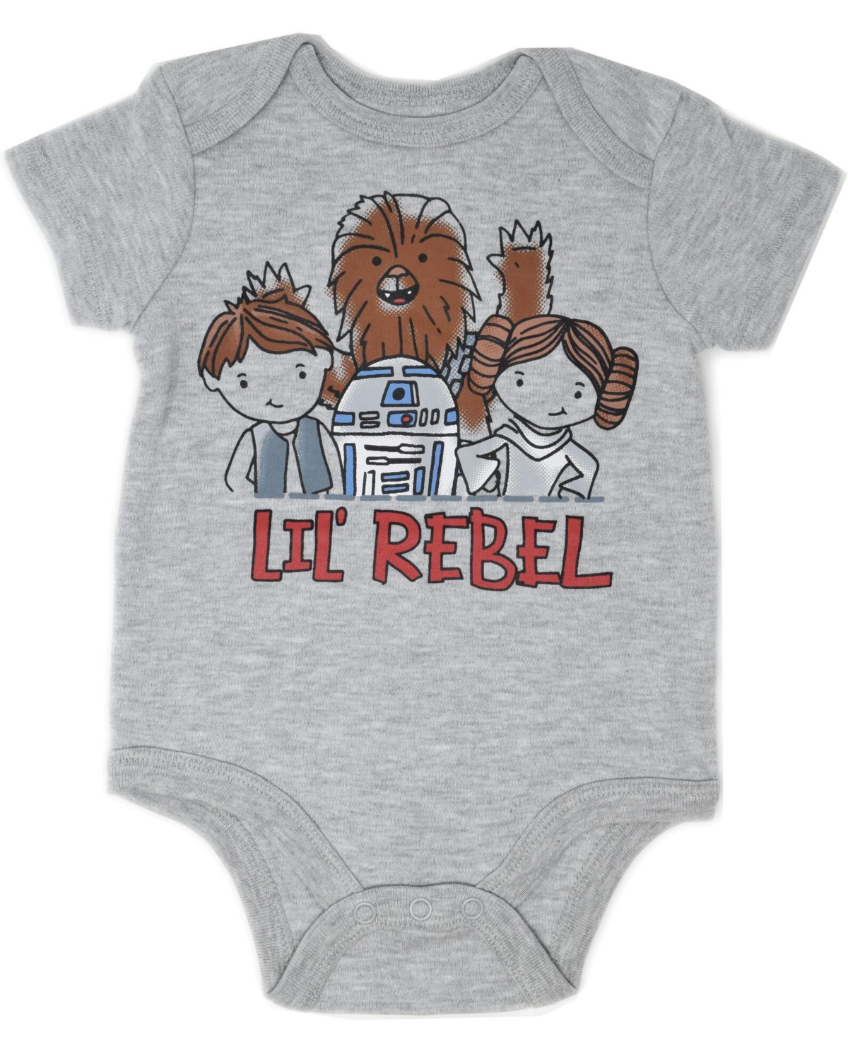 Starwars Baby Boys Star Wars Chewbacca C-3PO R2-D2 Darth Vader Yoda 5 Pack Short Sleeve Bodysuits Newborn to