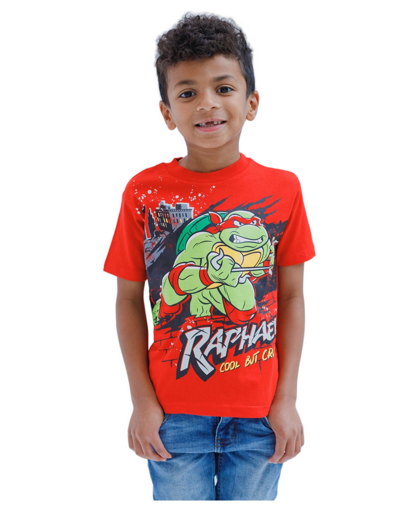 Футболки Teenage Mutant Ninja Turtles 4-Pack для мальчиков-малышей, цвет: Синий фиолетовый красный серый — фото 2