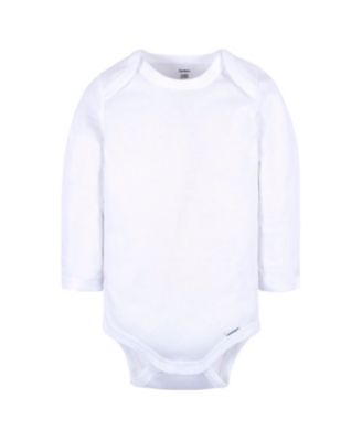 Baby Girls Long Sleeve Onesies Bodysuits, 6-Pack, White/Black Variety