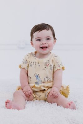 Toddler Girls Peplum T-Shirt and Bike Shorts Outfit Set