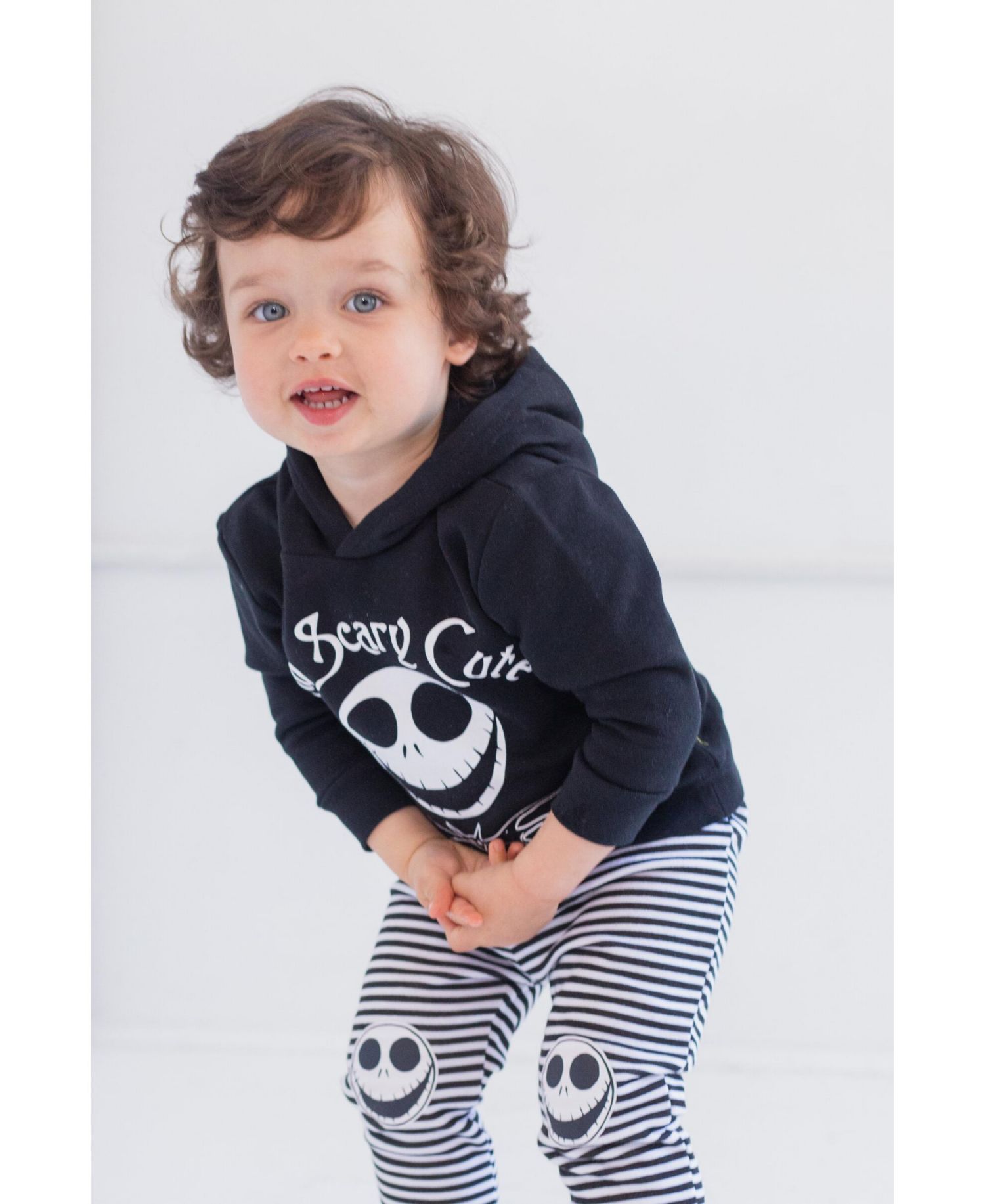 Boys (6-12) Jack Skellington Fleece Pullover Hoodie and Pants Outfit Set