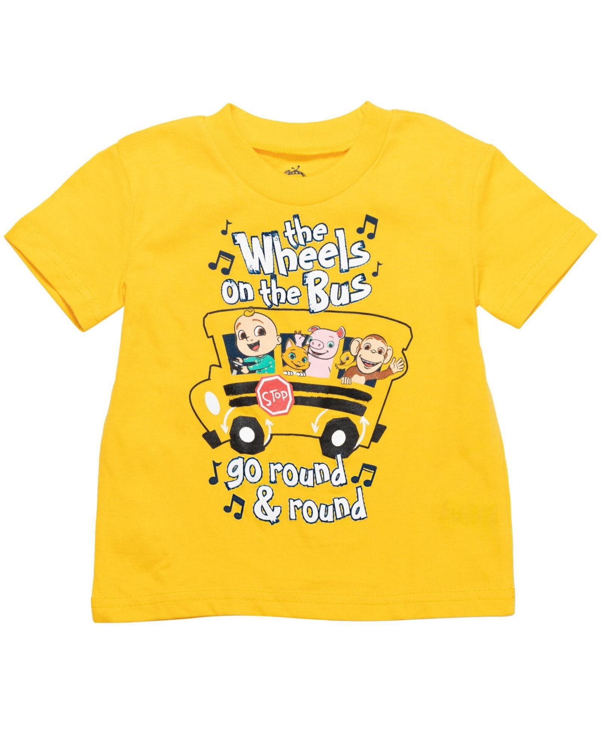 CoComelon Baby Boys Jj Graphic T-Shirt French Terry Shorts Outfit Set -blue