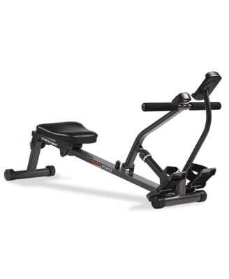 Smart Compact Hydraulic Rower &with 12 Levels Resistance and Free SunnyFit  App Via Bluetooth