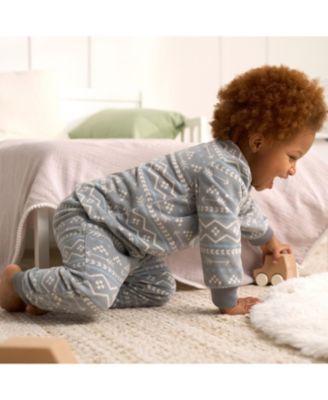 Toddler Boys Fleece Blanket Sleepers, 2-pack