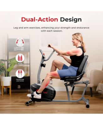 Smart Magnetic Recumbent Bike with Hand Cycle