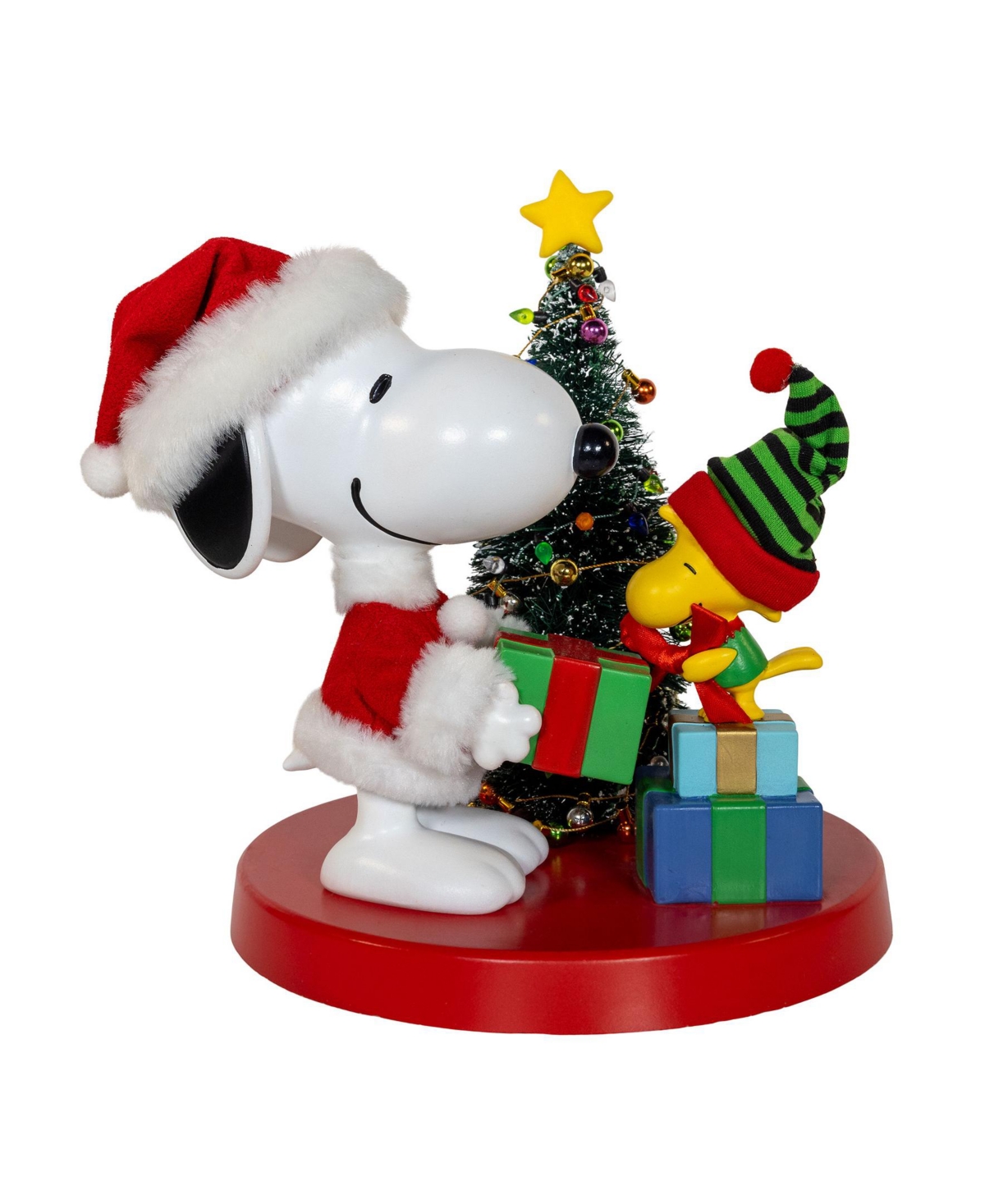 Kurt Adler Peanuts Snoopy And Woodstock Table Piece, 8 Inches In Multicolored