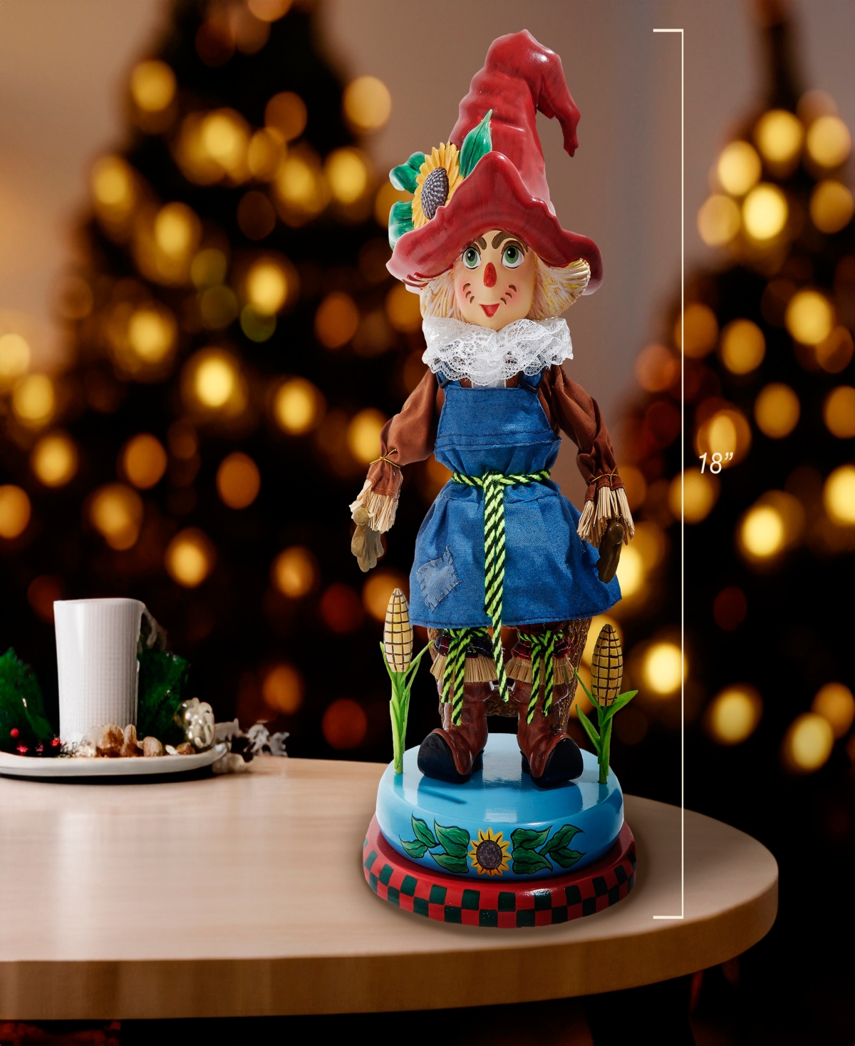 Kurt Adler 15-inch Hollywood Scarecrow Nutcracker In Multicolored