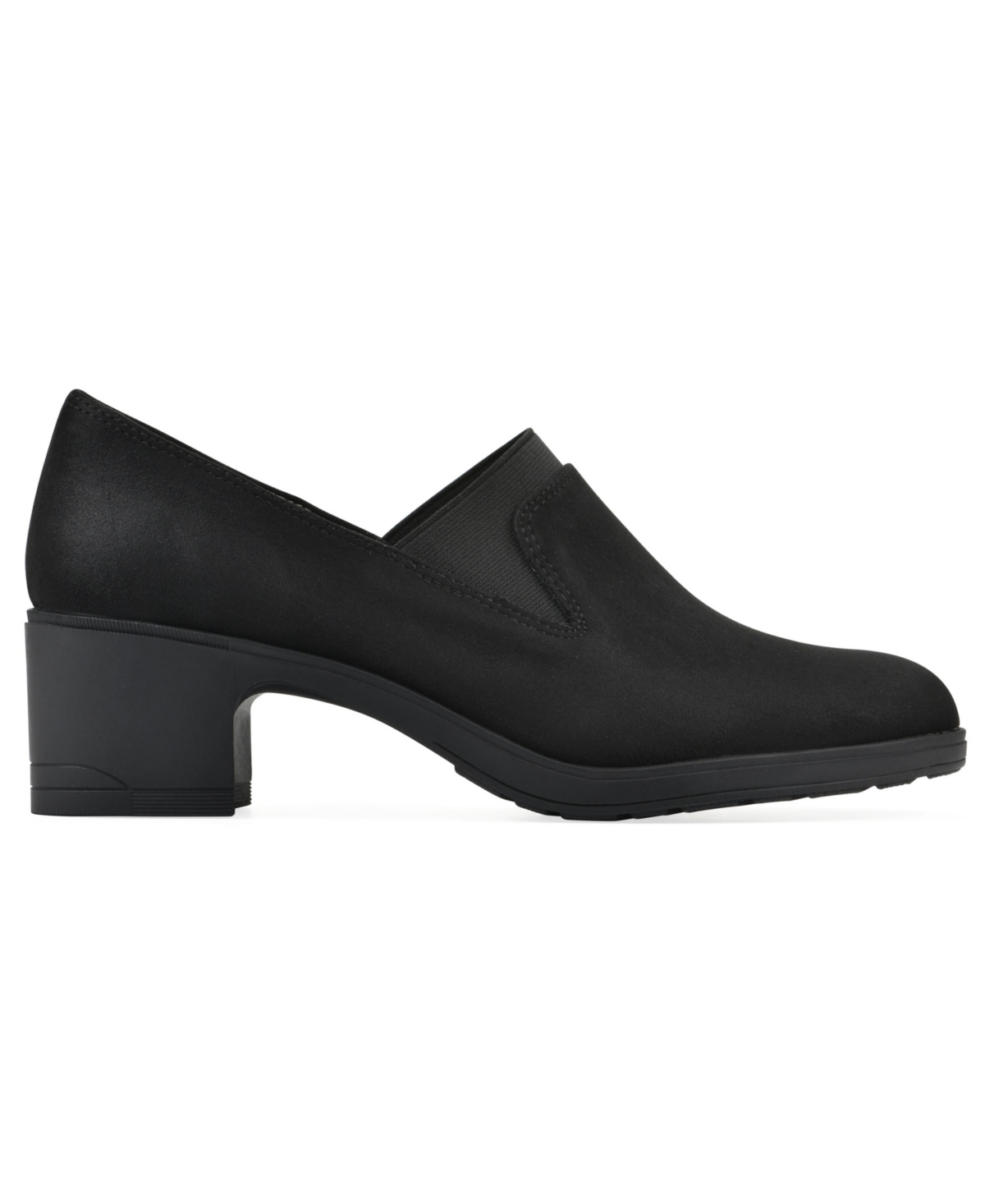 Cliffs By White Mountain Hunton Block Heel Loafer Pump In Black