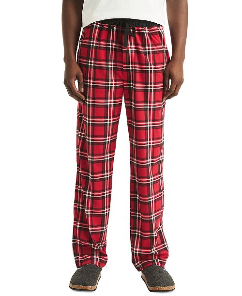 alfani Nautica Men's Classic-Fit Plaid Fleece Pajama Pants Men's Fashion & Accessories