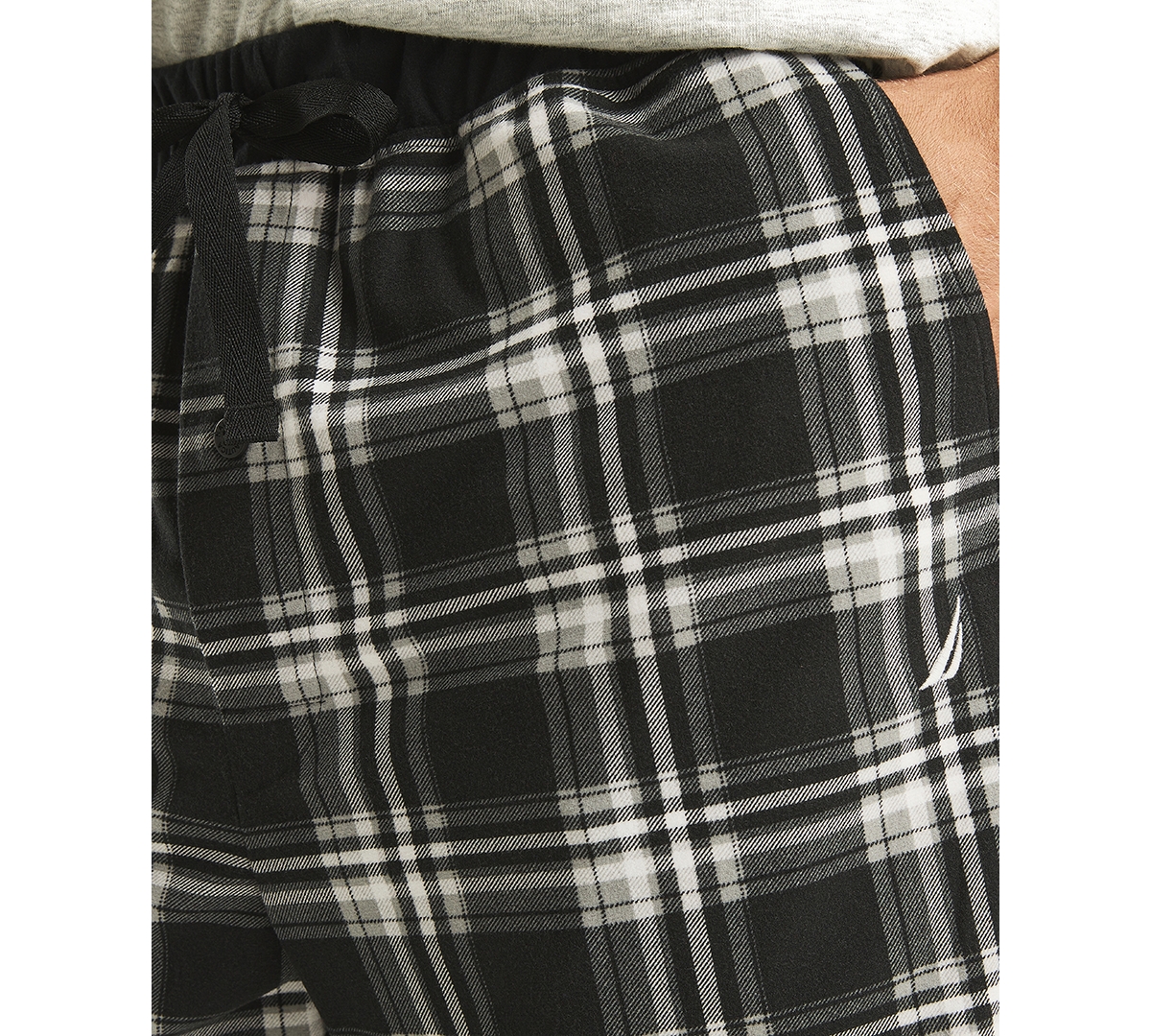 Nautica Men's Classic-Fit Plaid Fleece Pajama Pants