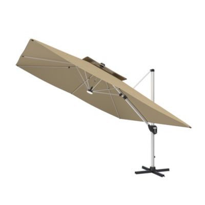 11 FT Square Double Top Patio Umbrella