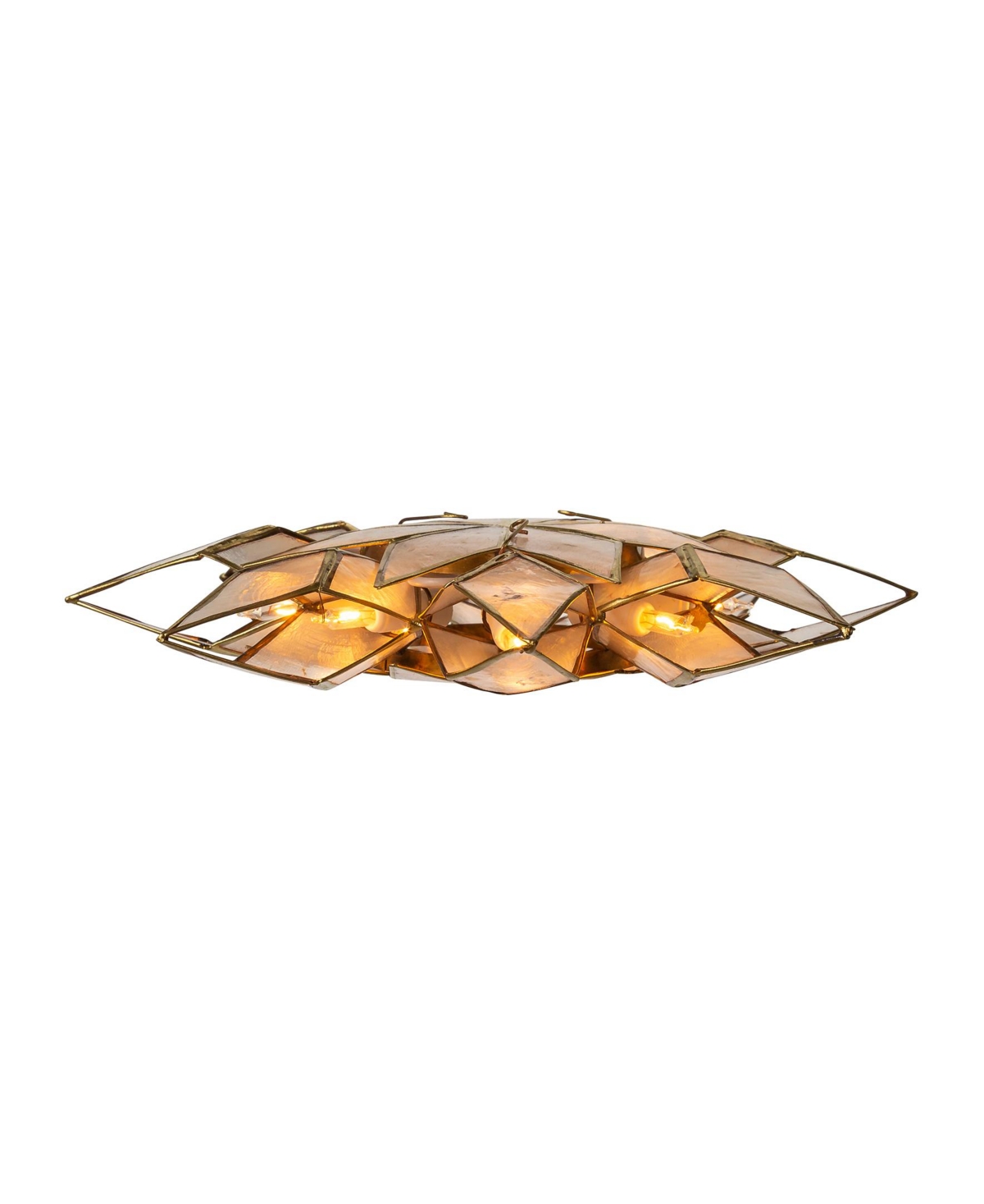 Kurt Adler 10-Light Led Capiz Clear Star Tree Topper