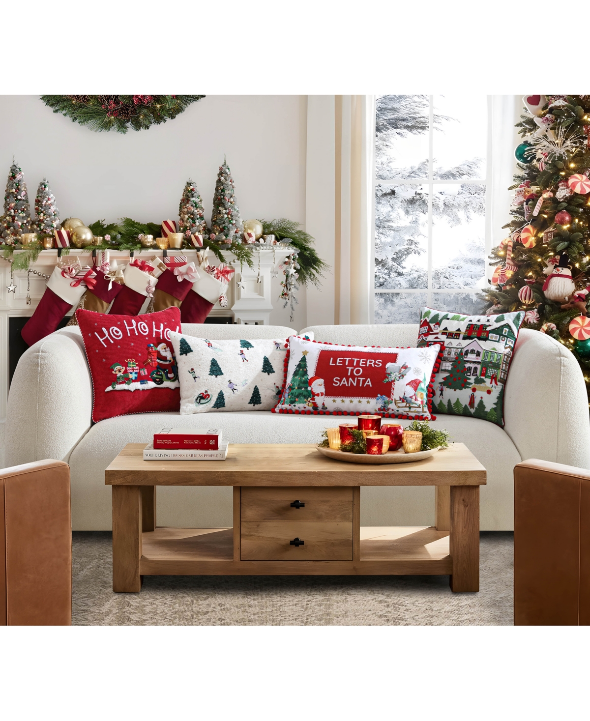 Id Home Fashions Christmas Printed Pillows
