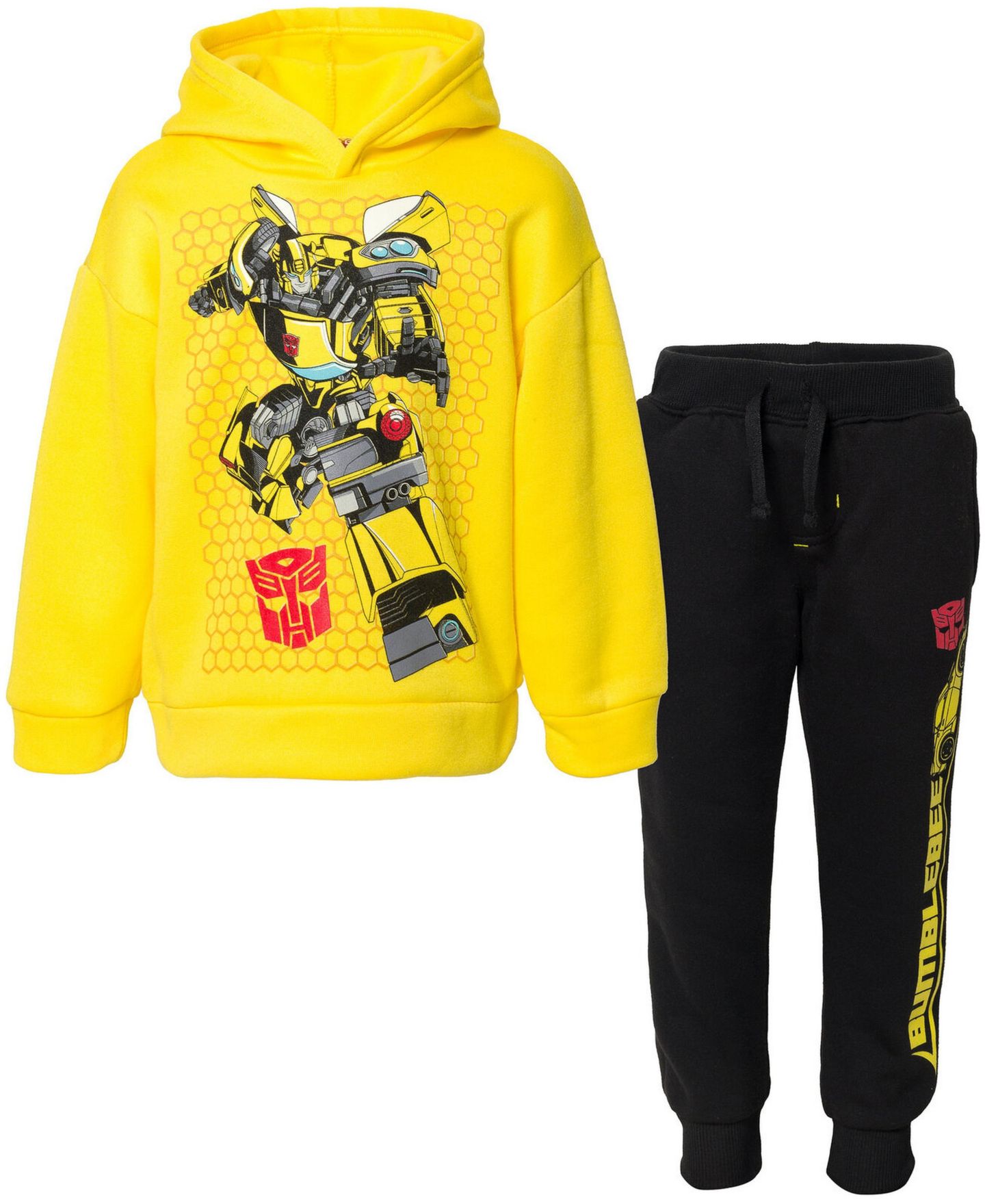 Детский комплект Transformers Boys' 2-Piece Fleece Hoodie and Joggers Set, цвет: Жёлтый — фото 1
