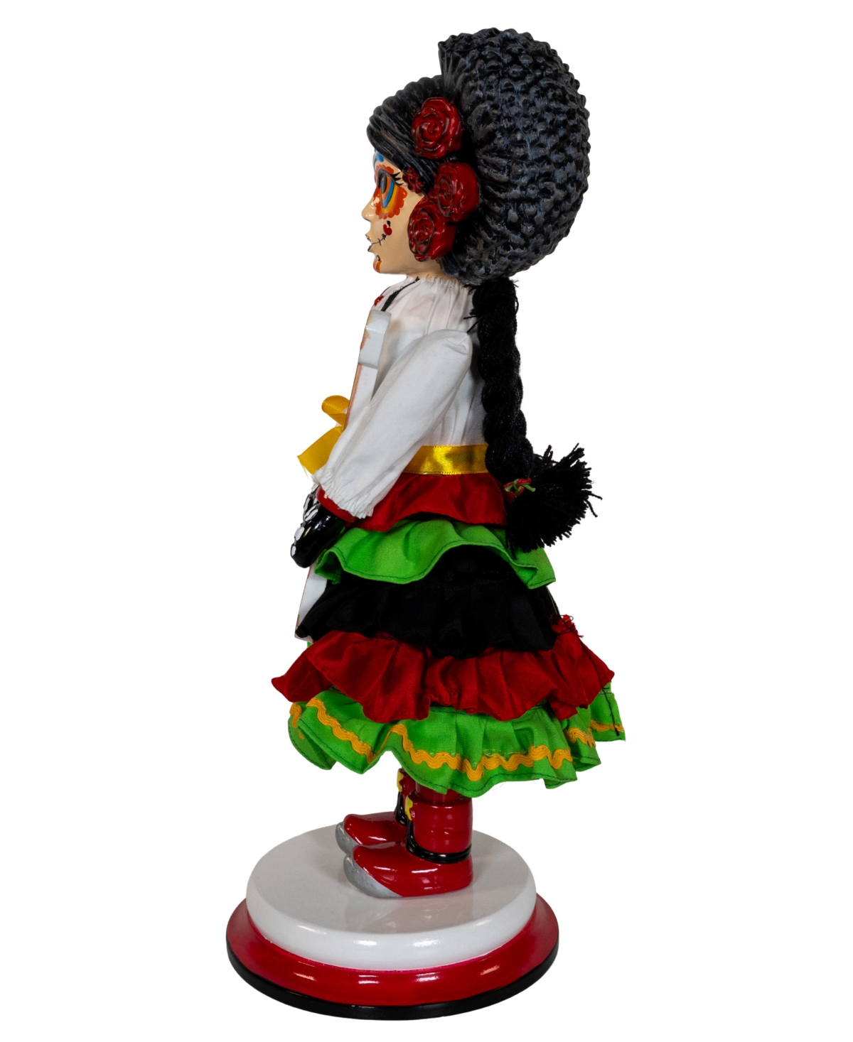 Kurt Adler 16-inch Hollywood Day Of The Dead Girl Nutcracker In Multicolored