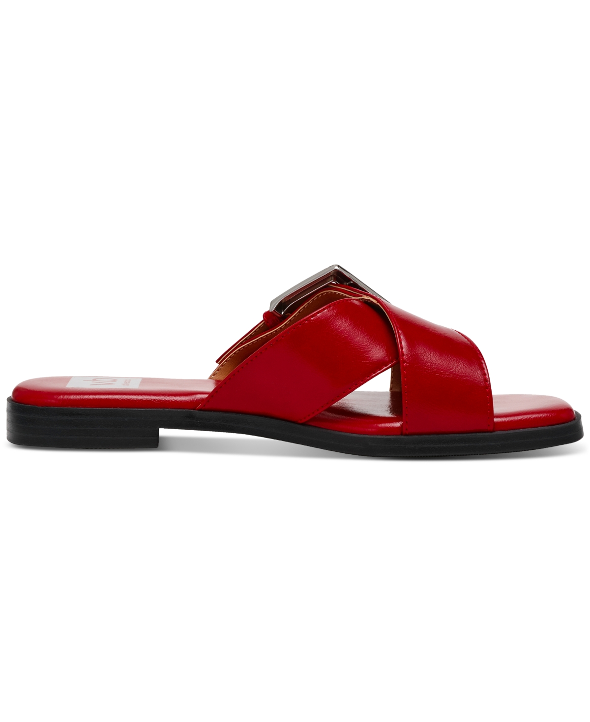 Dv Dolce Vita Women's Mayson Crossband Buckle Slide Flat Sandals