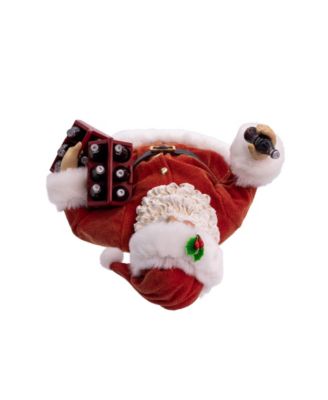 10.5-Inch Coca-Cola Santa Holding Two Six Packs Table Piece