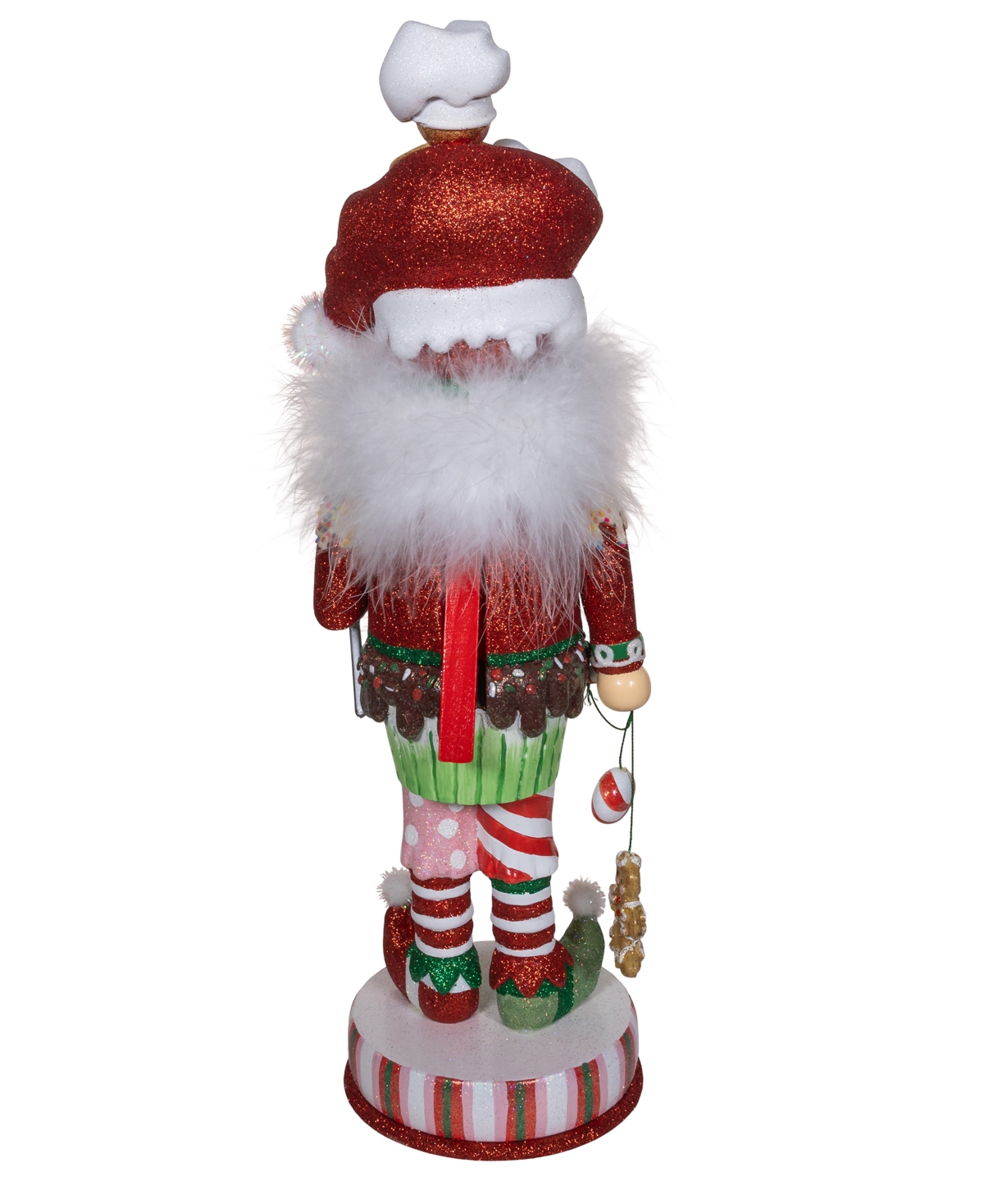 Kurt Adler 18-inch Hollywood Gingerbread Soldier With Cupcake Body Nutcracker In Multicolored
