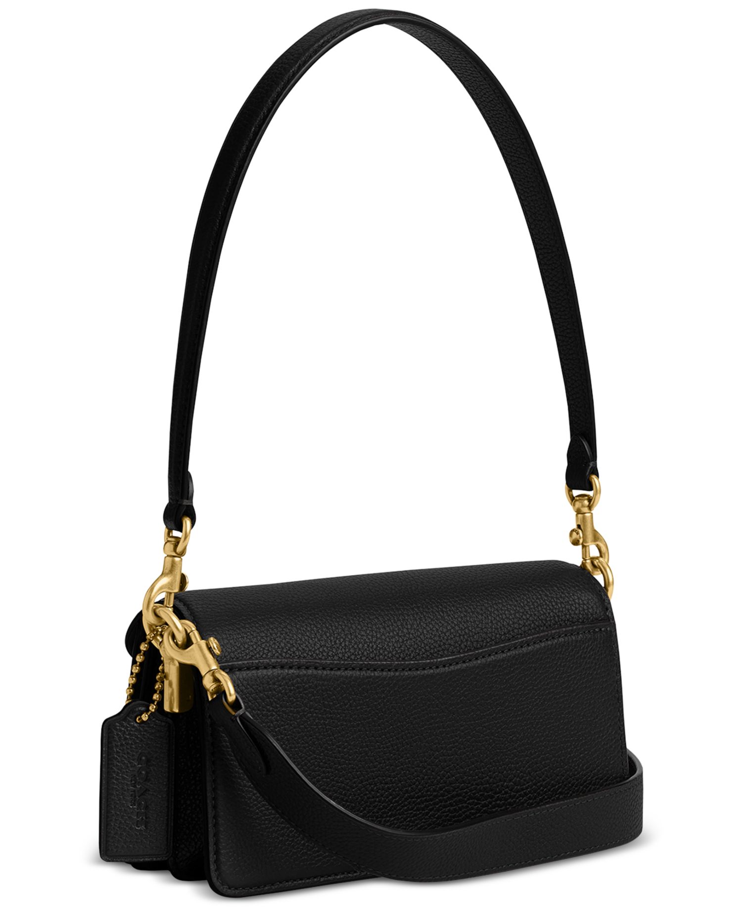 Tabby Small Polished Pebble Leather Shoulder Bag 20
