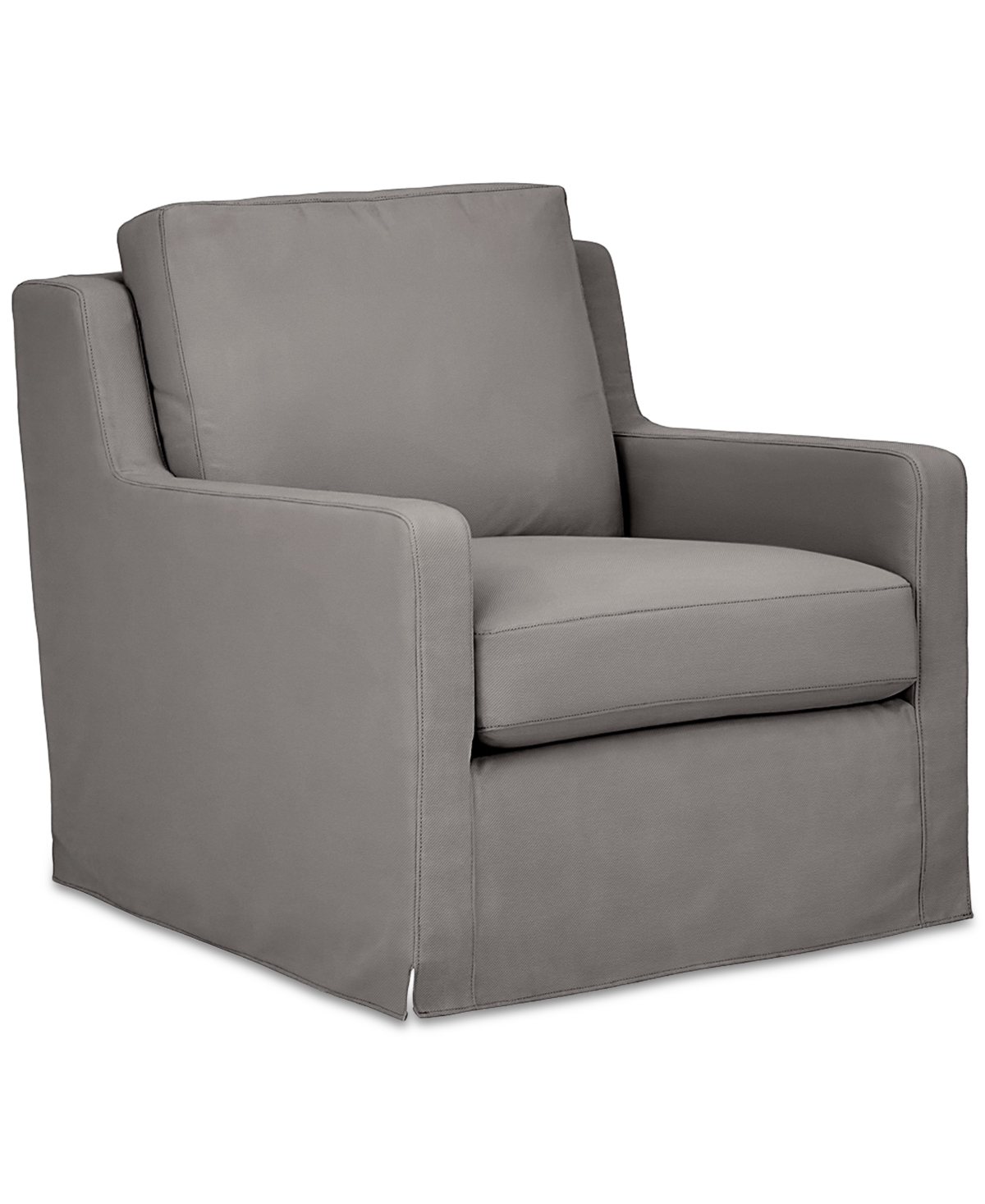Macy's Keiffer 34" Fabric Swivel Glider, Created For  In Lily Granite