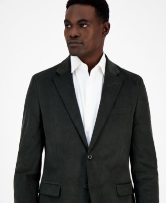 Men's Modern-Fit Solid Stretch Corduroy Elbow Patch Sport Coat