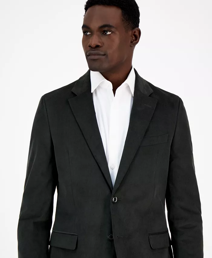 Men's Modern-Fit Solid Stretch Corduroy Elbow Patch Sport Coat - thumbnail 5