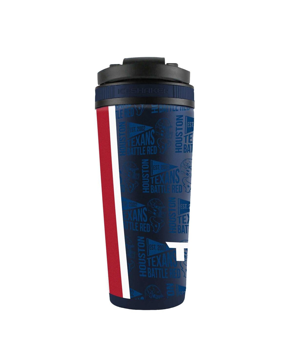 Ice Shaker Houston Texans 26oz. 4d Stainless Steel  Bottle In No Color