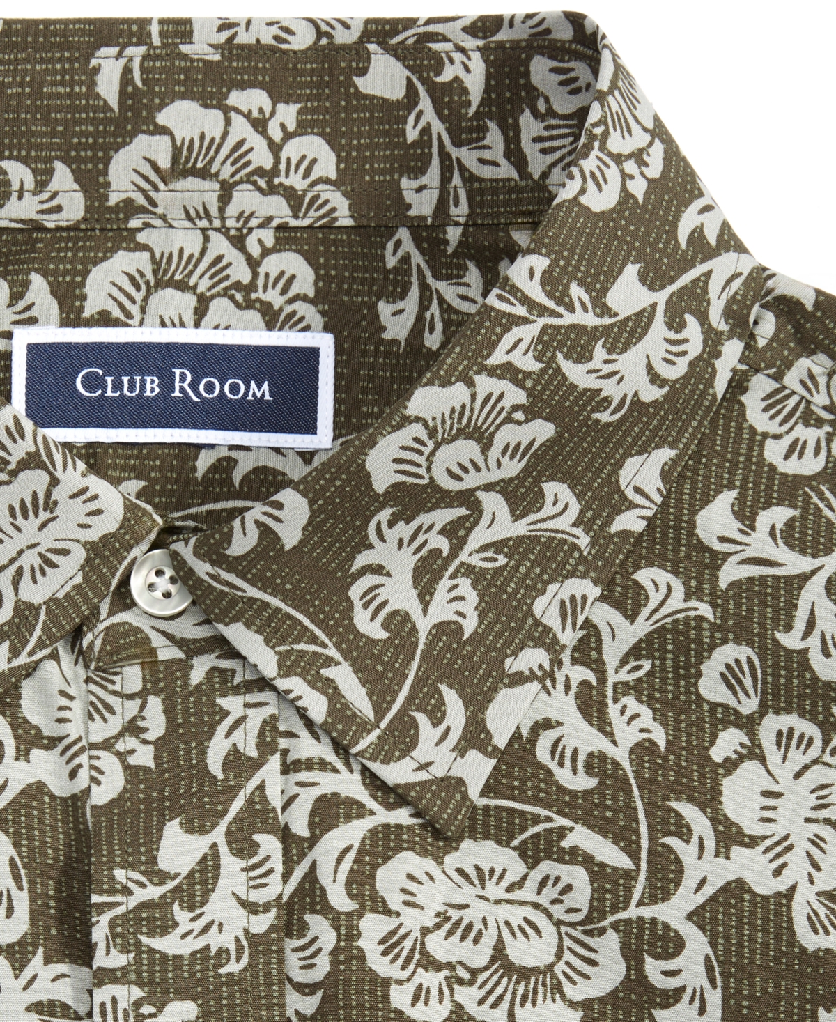 Club Room Men's Floral Tyle Refined Woven Long-Sleeve Button-Down Shirt, Created for Macy's