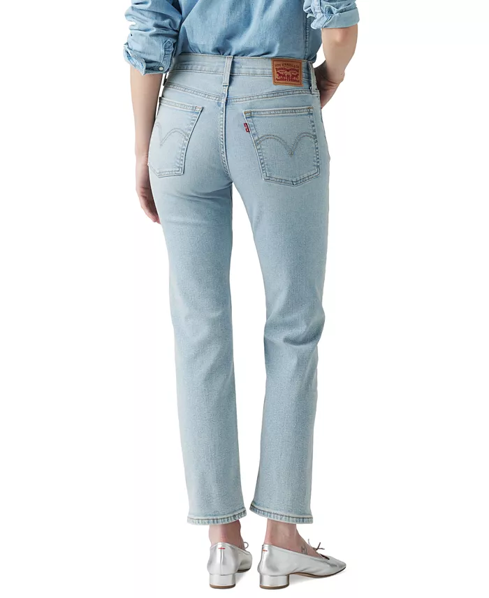 Women's Wedgie Straight-Leg High Rise Cropped Jeans - thumbnail 3