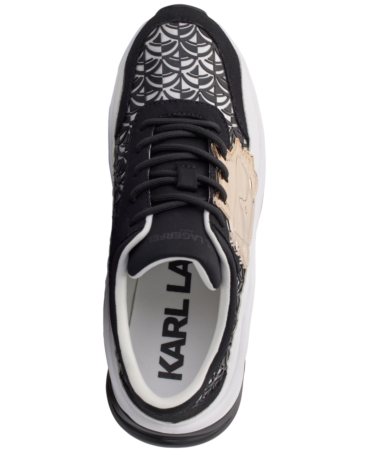 Karl Lagerfeld Paris Coty Lace-Up Sneakers - Black