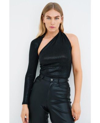 Women's Manhattan Metallic One Shoulder Top