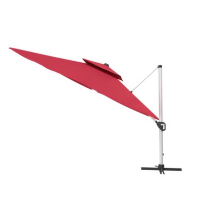 11 FT Square Double Top Patio Umbrella