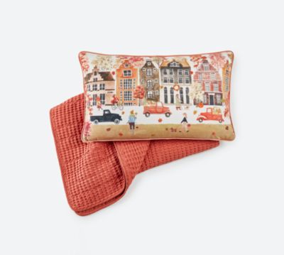 ID HOME FASHIONS - Autumn Road Decorative Pillow, 14" x 24"