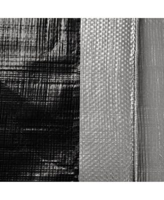 10x15ft Heavy Duty Reinforced Poly Tarp 10-mil All Purpose Canopy Tent Cover Waterproof Tarpaulin