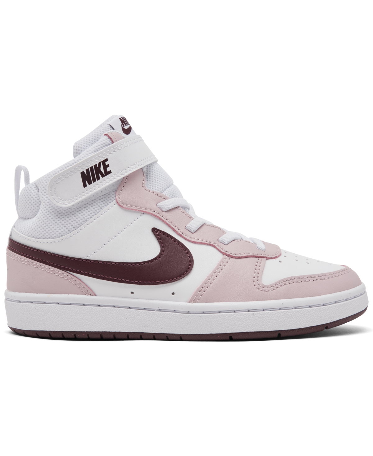 Nike Little Girls Court Borough Mid 2 Stay-Put Closure Casual Sneakers from Finish Line -Violet