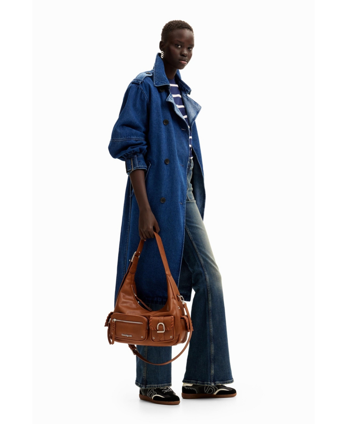 Desigual Women's Oversize denim trench coat