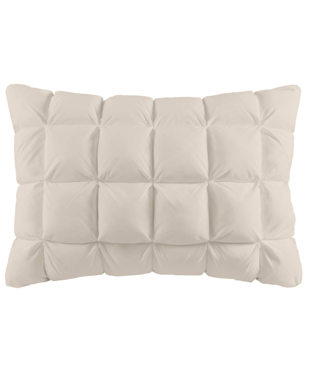 Madison Park Stay Puffed Overfilled Pillow Protector, King In Tan