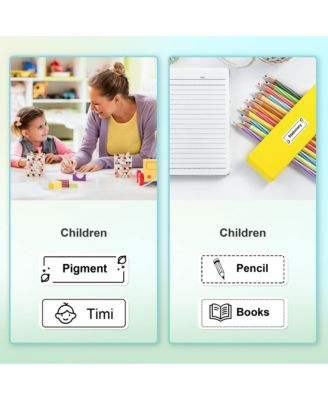 Nelko P21 Label Maker Tape, 14x40mm (0.55"x1.57") Self-Adhesive Label Compatible with P21 Label Maker for Home/Office/School, 180 Labels/Roll, White