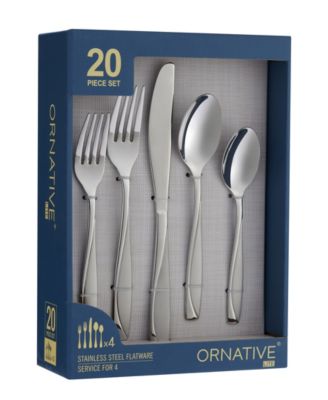Cian Sand 20 Piece Flatware Set, Service for 4 