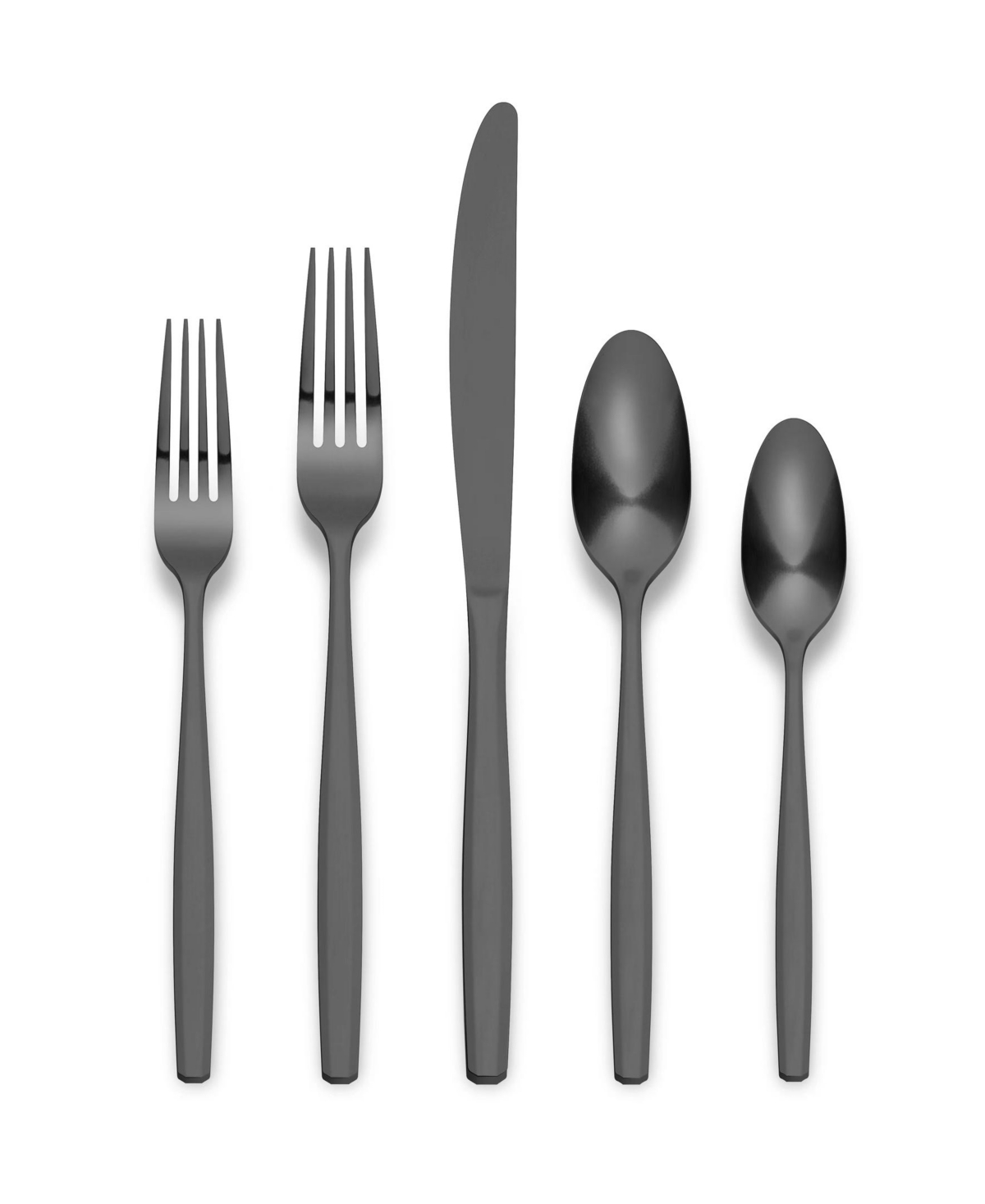 Ornative Amias Service For 4 20 Piece Flatware Set In Black