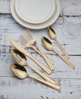 Alicja 42 Piece Flatware Set with Wire Caddy, Service for 8 