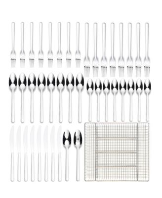 Anakin 42 Piece Flatware Set with Wire Caddy, Service for 8 