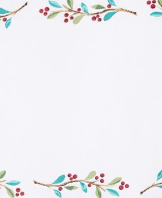 Holly Sprig Holiday Placemats, Set of 4